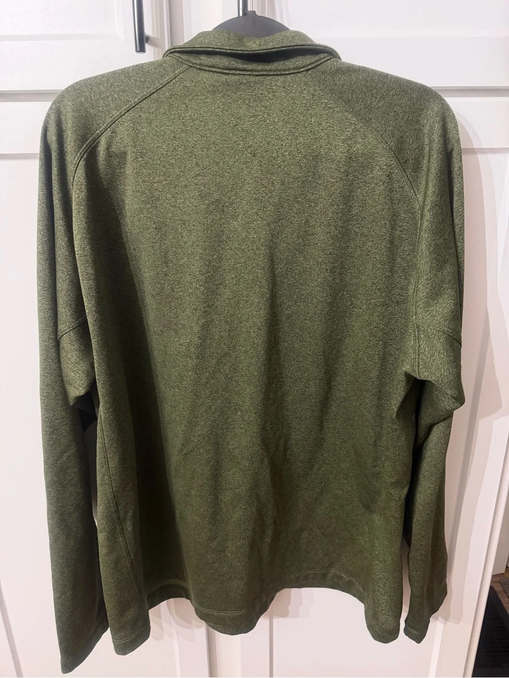 The North Face Men's Olive Green Half-Zip Fleece Pullover